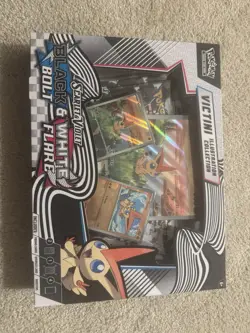 Pokemon TCG Black Bolt & White Flare Unova Victini Illustration Collection Box - Image 1