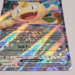 Meowth EX 62/88 Pokemon Perfect Order - NM - Image 4