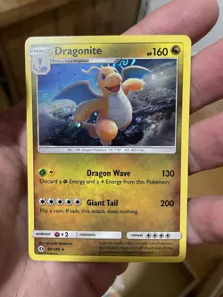 Pokemon Dragonite 96/149 Sun and Moon Cosmos Holo Galaxy Swirl💫 - Image 3