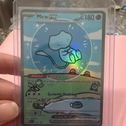 FAN ART! Pokemon Mew EX Full Art SAR Holo SV: Paldean Fates 232/091 180 HP - Image 1