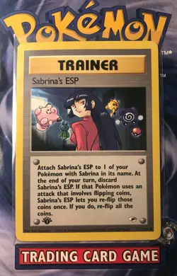 Pokemon Gym Heroes 1st Edition #117 Sabrina's ESP (NM/LP) - Image 1
