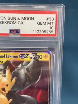 PSA 10 Pikachu & Zekrom GX 33/181 Holo Team Up 2019 Pokemon - Image 4