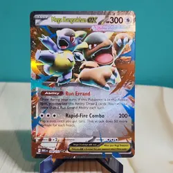 Pokemon Mega Kangaskhan ex 104/132 Me01: Mega Evolution Double Rare Holo 300 HP - Image 1