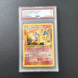1999 Pokemon Base Set 2 Charizard Holo Rare Vintage PSA 5 Clean Cheap No Reserve - Image 1