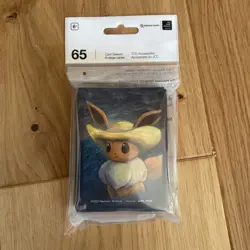 Pokemon x Van Gogh Eevee Inspired Self Portrait With Straw Hat Card Sleeves x65 - Image 1