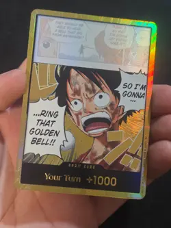 One Piece Adventure on Kami's Island OP15 EB04 Gold Don!! Card Monkey D Luffy NM - Image 2