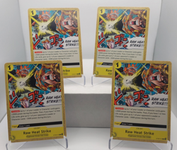 Raw Heat Strike Playset ST29-015 x4 - Starter Deck 29 Egghead - One Piece TCG - Image 1