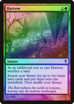 Harrow FOIL Zendikar PLD Green Common MAGIC THE GATHERING MTG CARD ABUGames - Image 1