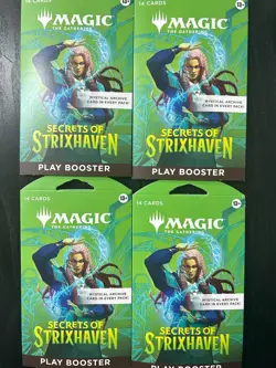4 of MTG Secret of Strixhaven Play Sleeve Booster Pack 14 Cards NEW 🚚✅ - Image 1