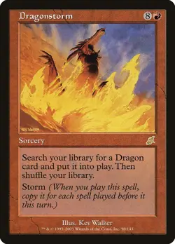 Dragonstorm Scourge HEAVILY PLD Red Rare MAGIC THE GATHERING MTG CARD ABUGames - Image 1