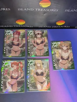 5x Mengka Chinese Pokemon Waifu ER Card Bundle - Image 1