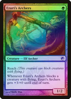 Ezuri's Archers FOIL Scars of Mirrodin NM Green Common MAGIC MTG CARD ABUGames - Image 1