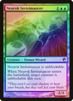 Neurok Invisimancer FOIL Scars of Mirrodin NM Blue Common MAGIC CARD ABUGames - Image 1