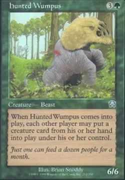 1 x Hunted Wumpus - Foil - Mercadian Masques - Light Play - MTG - Image 1