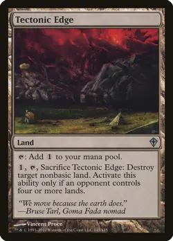 Tectonic Edge Worldwake PLD Land Uncommon MAGIC THE GATHERING CARD ABUGames - Image 1