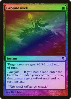 Groundswell FOIL Worldwake PLD Green Common MAGIC THE GATHERING CARD ABUGames - Image 1