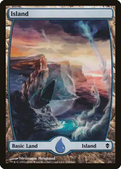 Island (236) Zendikar NM Basic Land Extended / Full Art MAGIC CARD ABUGames - Image 1