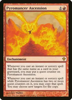Pyromancer Ascension Zendikar HEAVILY PLD Red Rare MAGIC GATHERING CARD ABUGames - Image 1