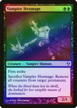 Vampire Hexmage FOIL Zendikar PLD Black Uncommon MAGIC MTG CARD ABUGames - Image 1