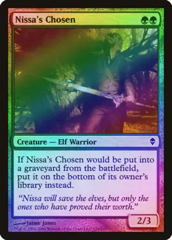 Nissa's Chosen FOIL Zendikar NM Green Common MAGIC THE GATHERING CARD ABUGames - Image 1