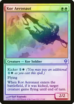 Kor Aeronaut FOIL Zendikar NM White Uncommon MAGIC THE GATHERING CARD ABUGames - Image 1