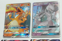 Charizard GX Mewtwo GX Holo Ultra Rare Card Hidden Fates 9/68 31/68 NM Full Art - Image 3