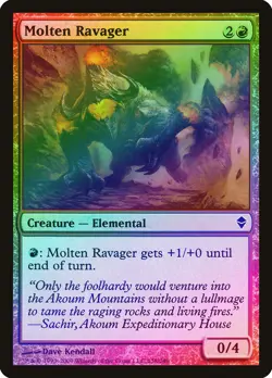 Molten Ravager FOIL Zendikar NM Red Common MAGIC THE GATHERING CARD ABUGames - Image 1