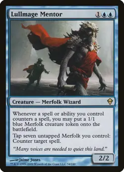 Lullmage Mentor Zendikar NM Blue Rare MAGIC THE GATHERING MTG CARD ABUGames - Image 1