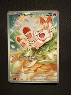 Scorbunny 225/217 Me: Ascended Heroes Holo Pokemon Card - Image 1