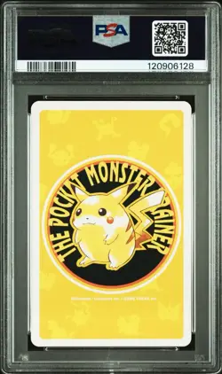 1998 POKEMON YELLOW VERSION PLAYING CARDS 4 OF CLUBS #006 CHARIZARD PSA 7 - Image 2