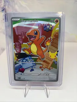 Pokemon Charmander Promo Holo Stamped Card MEP 038 2026 80 HP Fire Saboteri - Image 4