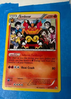 Emboar 27/113 Holo Legendary Treasures Pokemon Card N/m - Image 1