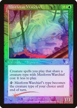 Mistform Warchief FOIL Scourge NM Blue Uncommon MAGIC GATHERING CARD ABUGames - Image 1