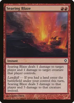 Searing Blaze Worldwake NM Red Common MAGIC THE GATHERING MTG CARD ABUGames - Image 1