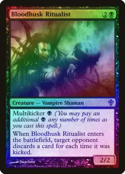 Bloodhusk Ritualist FOIL Worldwake PLD Black Uncommon MAGIC MTG CARD ABUGames - Image 1