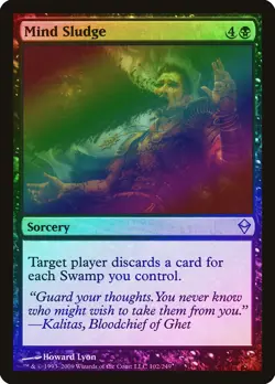 Mind Sludge FOIL Zendikar NM Black Uncommon MAGIC THE GATHERING CARD ABUGames - Image 1