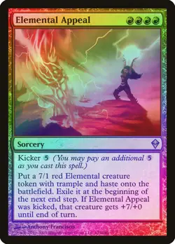 Elemental Appeal FOIL Zendikar NM Red Rare MAGIC THE GATHERING CARD ABUGames - Image 1