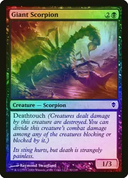 Giant Scorpion FOIL Zendikar NM Black Common MAGIC THE GATHERING CARD ABUGames - Image 1