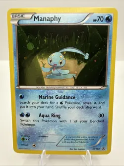 Manaphy Holo Promo XY190 Magearna Mythical Collection Pokemon Card - Image 1
