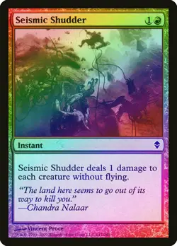 Seismic Shudder FOIL Zendikar NM Red Common MAGIC THE GATHERING CARD ABUGames - Image 1