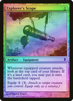 Explorer's Scope FOIL Zendikar NM Artifact Common MAGIC MTG CARD ABUGames - Image 1