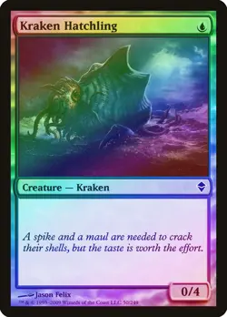 Kraken Hatchling FOIL Zendikar NM Blue Common MAGIC GATHERING CARD ABUGames - Image 1