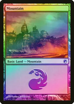 Mountain (243) FOIL Scars of Mirrodin NM Basic Land MAGIC MTG CARD ABUGames - Image 1