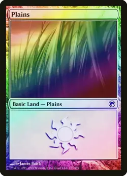 Plains (233) FOIL Scars of Mirrodin NM Basic Land MAGIC MTG CARD ABUGames - Image 1
