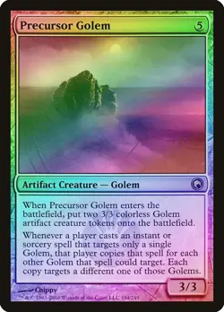 Precursor Golem FOIL Scars of Mirrodin HEAVILY PLD Artifact Rare CARD ABUGames - Image 1