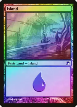 Island (235) FOIL Scars of Mirrodin NM Basic Land MAGIC MTG CARD ABUGames - Image 1