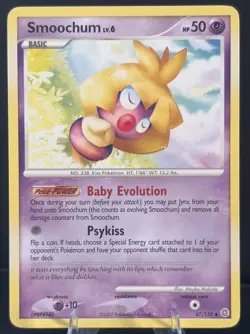 Smoochum 67/132 - Pokemon Card - 2007 - Secret Wonders - Non-Holo - Image 1