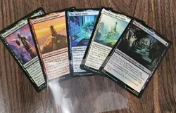 MTG PLAYING CARD Avatar Air Bender Set Of All 5 Shrines - Image 1