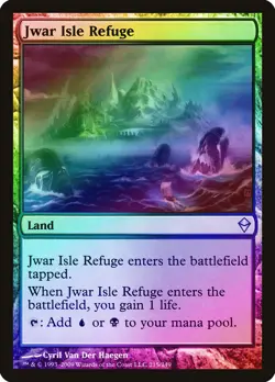 Jwar Isle Refuge FOIL Zendikar PLD Land Uncommon MAGIC MTG CARD ABUGames - Image 1