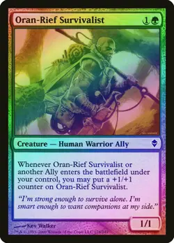 Oran-Rief Survivalist FOIL Zendikar PLD Green Common MAGIC MTG CARD ABUGames - Image 1